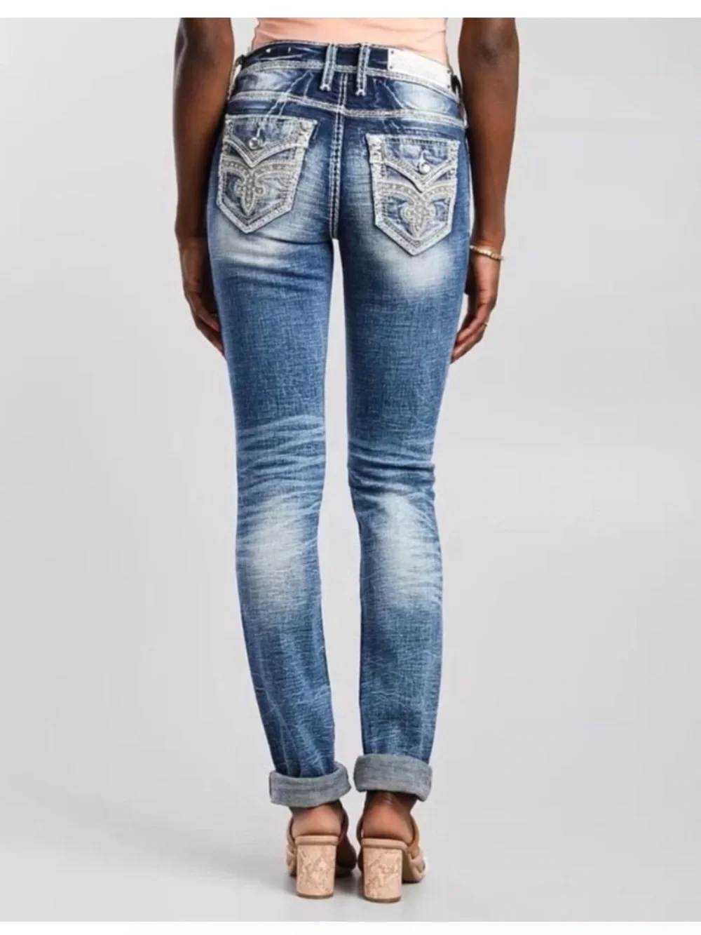 Rock Revival Crimson mid-rise jeans straight Size 29